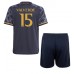 Real Madrid Federico Valverde #15 Barnkläder Borta matchtröja till baby 2023-24 Kortärmad (+ Korta byxor) Billigt